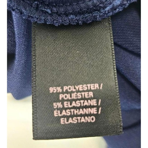 Victoria's Secret Faux Wrap Dress Medium Stretchy‎ V Neck Navy Blue Soft Sexy - Picture 4 of 8